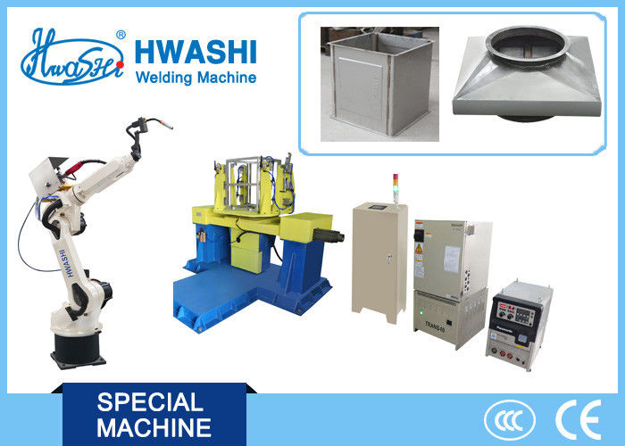 CNC Hwashi seis distâncias de alcance industriais industriais do braço 2000mm dos robôs de soldadura da linha central