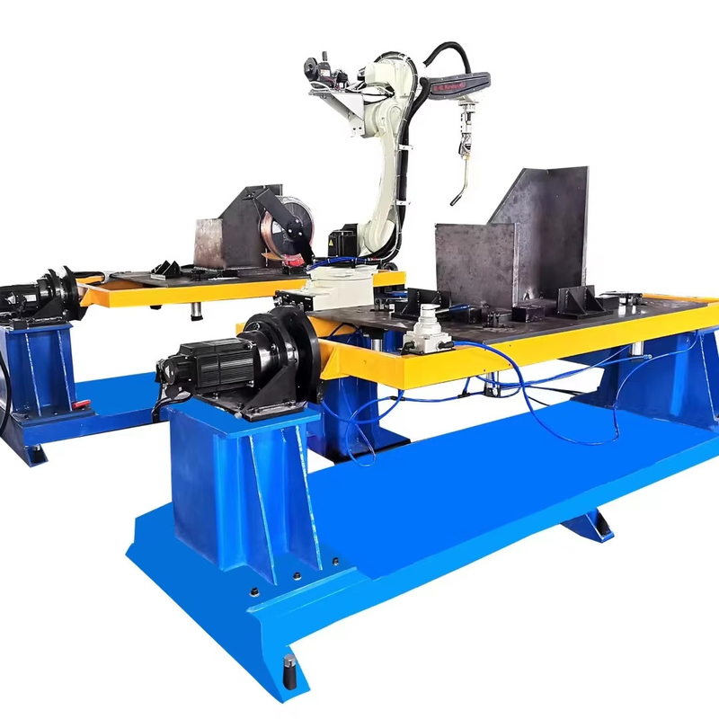 Os robôs de soldadura industriais de Hwashi MIG irradiam o robô de soldadura para o quadro da cremalheira do armazenamento
