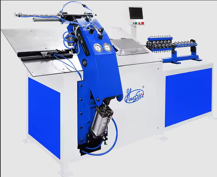 Tipo de dobra hidráulico de solda do PLC da máquina de dobra do 2D fio da linha central do CNC 3 de HWASHI