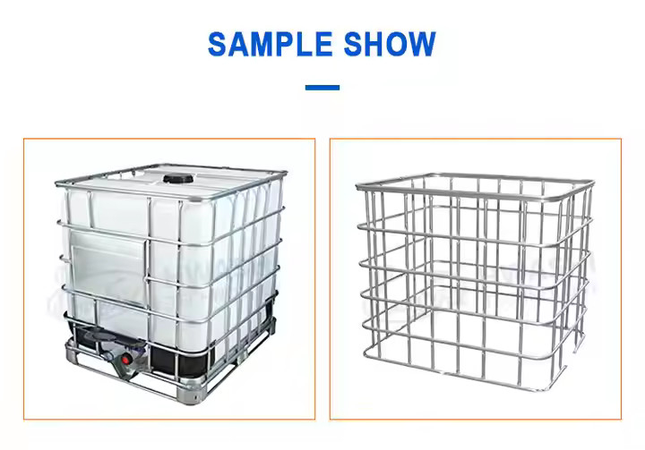 Máquina de soldadura de tanques de 1000l ibc ibc linha de produção automática máquina de armação de gaiolas ibc