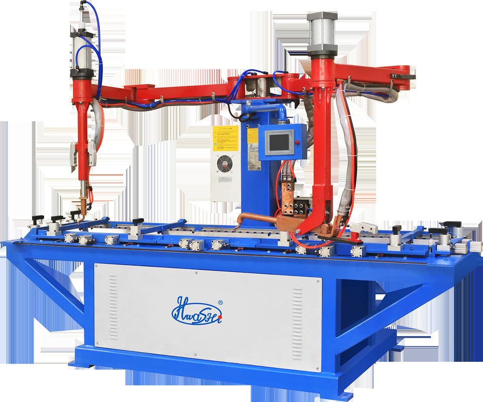Resistência Multi Point Rocker Arm Table Seamless Desktop Platform Spot Welding Machine para armário de distribuição de metal