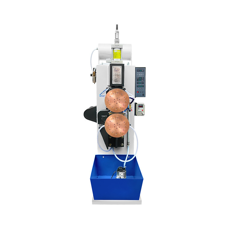 HWASHI Roller Spot Welder Ventilação de dutos Manual Lata de lata de costura lateral Máquina de soldagem de rol para rol Banner Welder