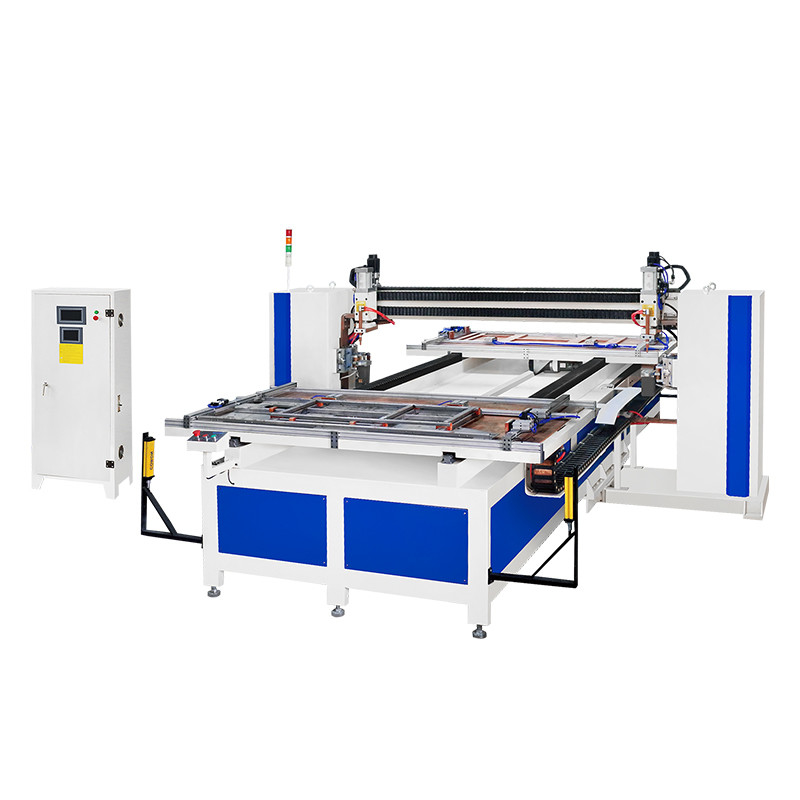 Soldadora móvel automática de pontos múltiplos Hwashi para placas de portas de chapa inoxidável