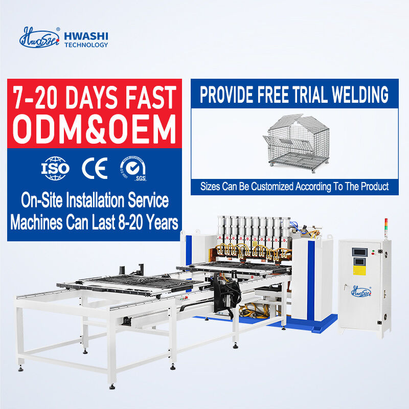 Hwashi Automatic Multiple Head Wire Mesh Spot Welding Machine with Synchronous Welding and Adaptive Technology