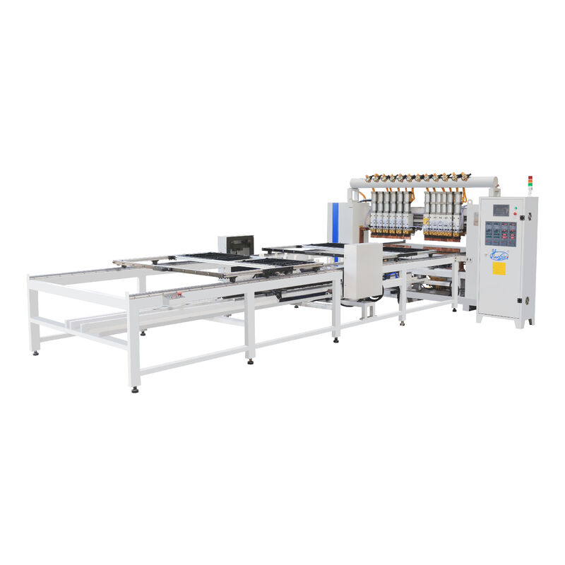 Máquina automática de soldadura por condensador de alta velocidade com largura efetiva ajustável e fonte de alimentação MFDC para linha de produção de condensadores de tubos de arame