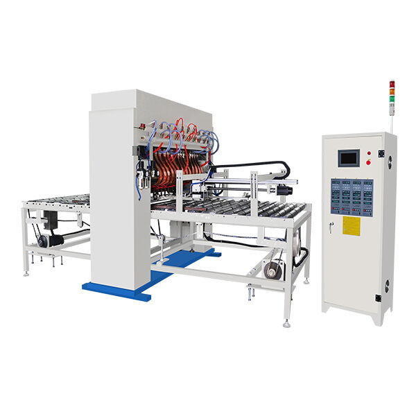 Hwashi AT-MF25K Soldadora multi-ponto Gantry com fonte de alimentação MFDC Inverter Alimentação servo-driven e espaçamento de eletrodos ajustável para endurecedores de chapa de metal