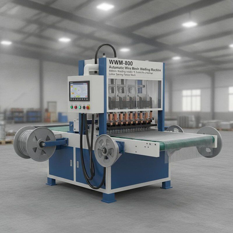 Máquina Automática de Soldagem de Malha de Arame WWM-800 Largura de Soldagem 800mm Diâmetro do Arame 1.5-3mm Economia de Mão de Obra Malha de Cercas