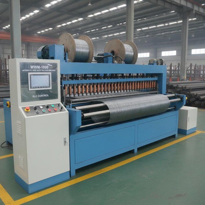 Máquina Automática de Soldagem de Malha de Arame WWM-1000 Largura de Malha 1000mm Diâmetro de Arame 2-4mm Controle PLC de Alta Velocidade