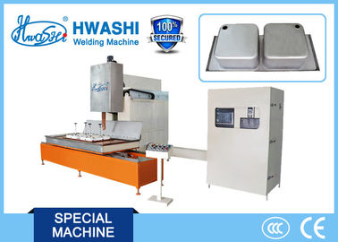 Máquina de solda automática da banca da cozinha de Inox, máquina de soldadura da emenda do dissipador do CNC