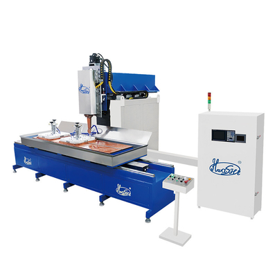 Controle de aço inoxidável da linha central do CNC 3 da máquina de solda 5000kg das bancas da cozinha