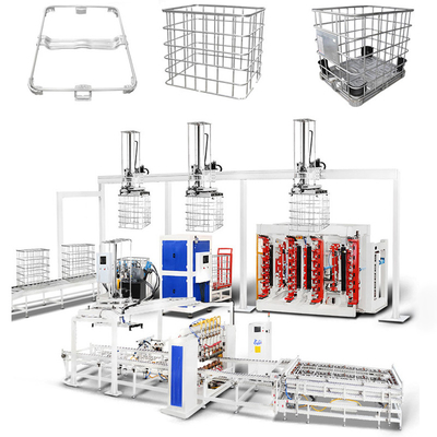 IBC Cage Frame Máquina de solda automática Estrutura de pórtico reforçada estável e durável