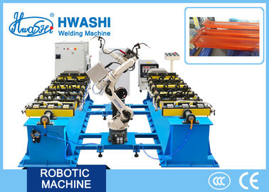 6- Máquina de soldadura robótico industrial da linha central, soldador automático do Mig da cremalheira do armazenamento do ferro