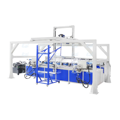 Máquina de encolhimento automática de dobragem dupla IBC Máquinas de formação de tubos de estrutura de aço inoxidável