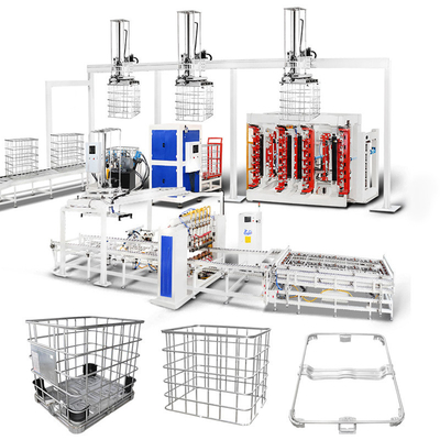 Hwashi IBC Container Frame Welding Machine IBC Tank Cage Máquina de Soldadura Automática