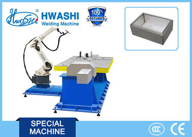 Robô de soldadura robótico industrial automático do TIG para a caixa de aço inoxidável