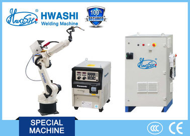 Máquina de soldadura robótico industrial automática de 6 robôs de soldadura do Mig da linha central