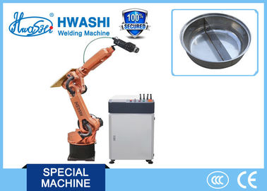Braço do robô de soldadura do laser da linha central de HWASHI seis com correia de aço inoxidável e soldadura da precisão