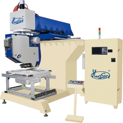 Máquina de fabricação de taças de lavatório de cozinha de aço inoxidável Hwashi CNC, Máquina de solda automática de costura para lavatório de cozinha de tipo italiano