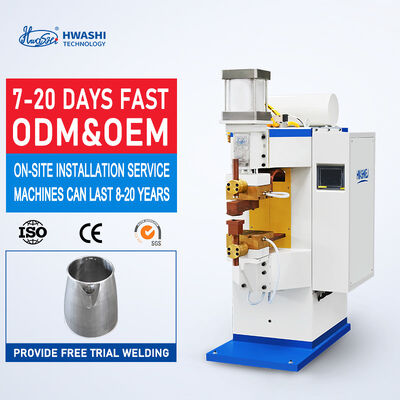 Máquina de Solda por Ponto Inversora de Média Frequência Tipo Vertical HWASHI WL-MF-250K com Tecnologia de 1000Hz para Soldagem Consistente de Chapas Metálicas