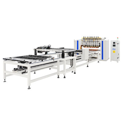 Máquina automática de soldadura por condensador de alta velocidade com largura efetiva ajustável de 600-1000 mm e transformador MF DC para linha de produção de condensadores de tubos de arame