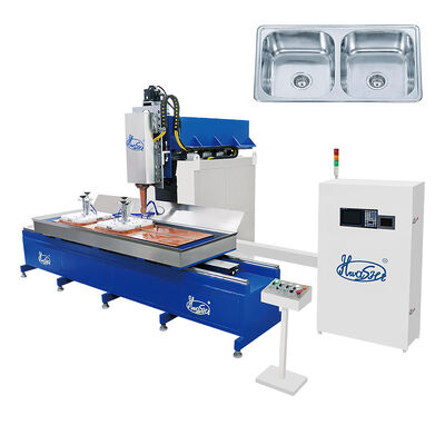 Máquina de solda de costura CNC Hwashi para pia de cozinha de aço inoxidável