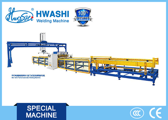 Soldadura do quadro da gaiola de Hwashi WL-SQ-MF IBC da máquina de soldadura do fio 400KVA