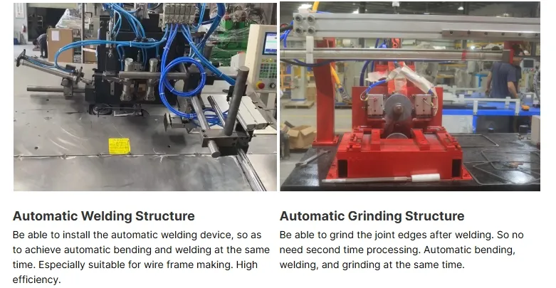 Hwashi CNC 3 Axis 2D Wire Bending Machine and Butt Welding Machine