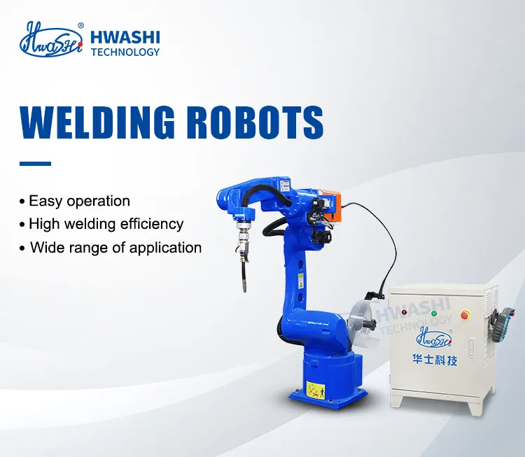Hwashi Industrial CNC máquina de soldagem robótica 6 eixos com servo, soldagem robô braço posicionador rack, robô de soldagem automática TIG 4